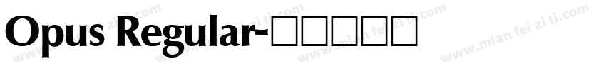 Opus Regular字体转换
